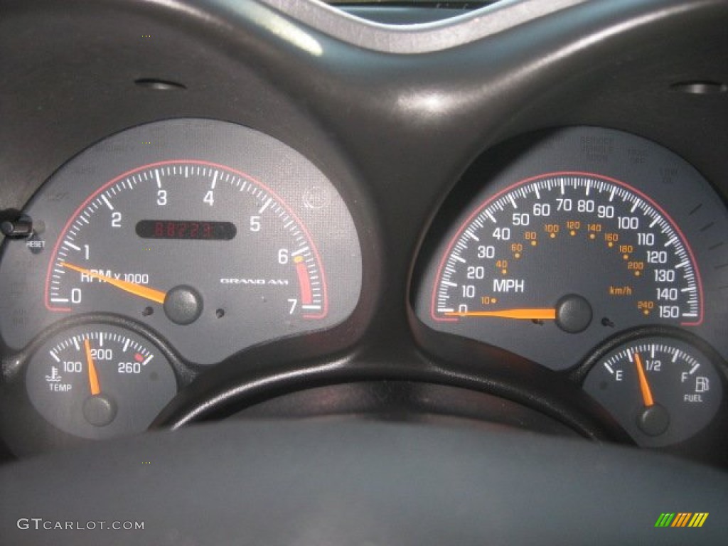 2003 Grand Am GT Sedan - Fusion Orange Metallic / Dark Pewter photo #25