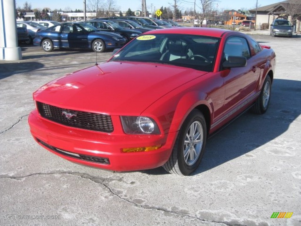 2008 Mustang V6 Premium Coupe - Torch Red / Light Graphite photo #10