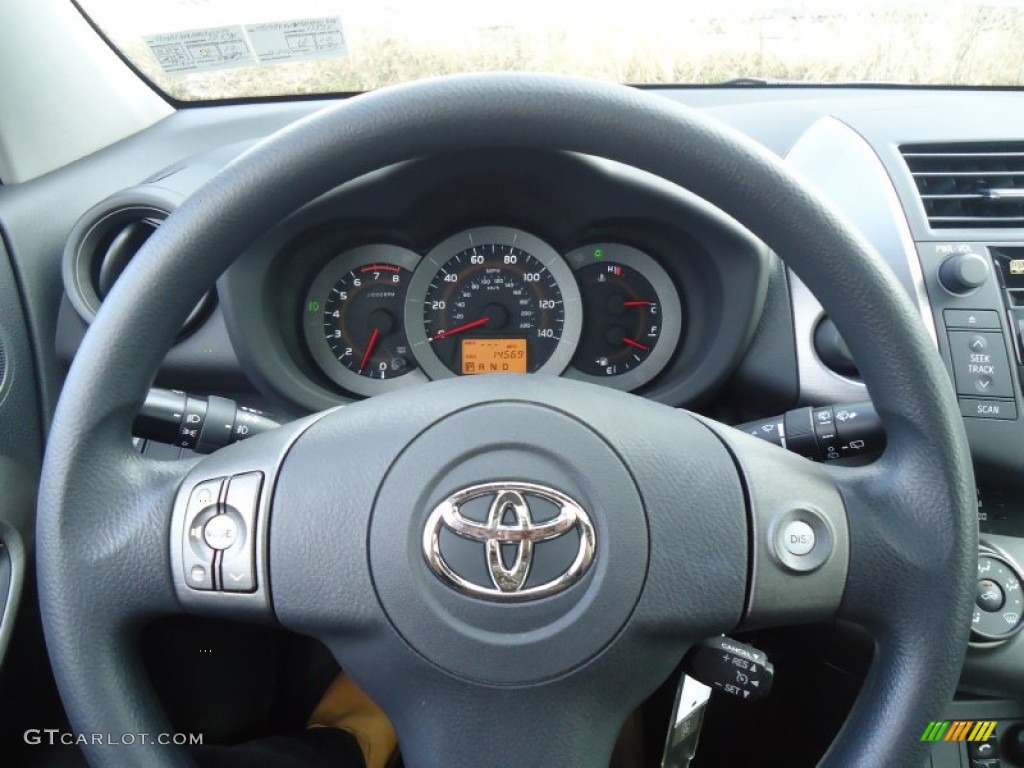 2011 Toyota RAV4 Sport 4WD Dark Charcoal Steering Wheel Photo #59092013