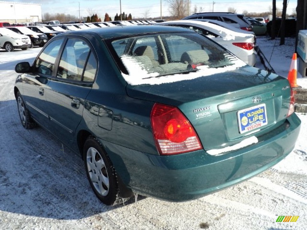 2006 Elantra GLS Sedan - Spruce Green / Beige photo #7