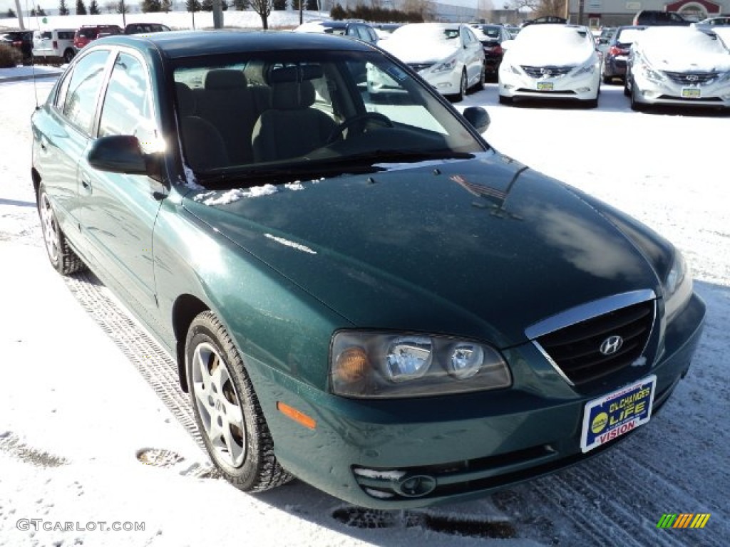 2006 Elantra GLS Sedan - Spruce Green / Beige photo #11