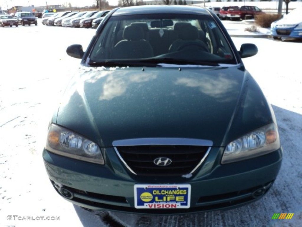 2006 Elantra GLS Sedan - Spruce Green / Beige photo #12