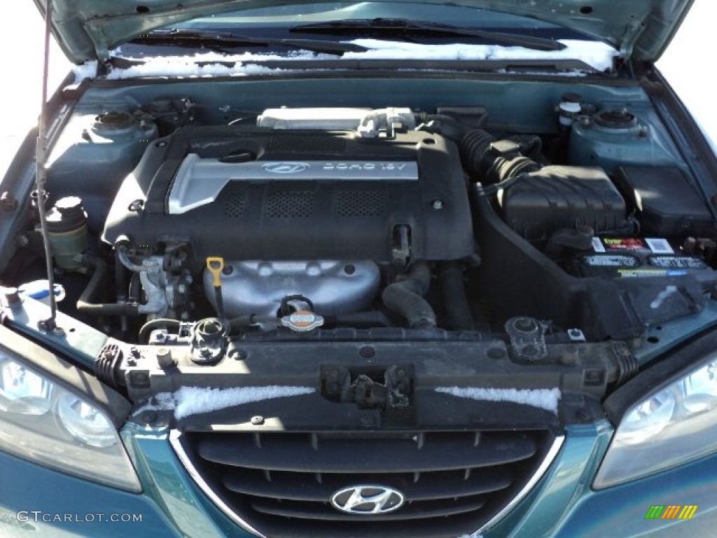 2006 Elantra GLS Sedan - Spruce Green / Beige photo #14