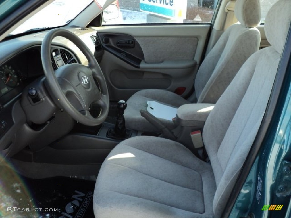 2006 Elantra GLS Sedan - Spruce Green / Beige photo #19