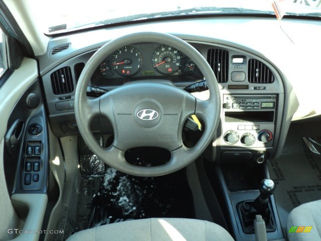 2006 Elantra GLS Sedan - Spruce Green / Beige photo #24