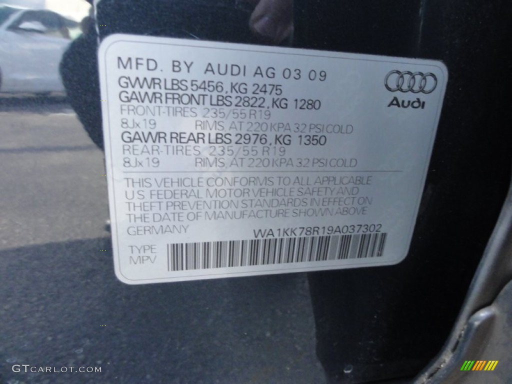 2009 Q5 3.2 Premium quattro - Meteor Gray Pearl Effect / Black photo #39
