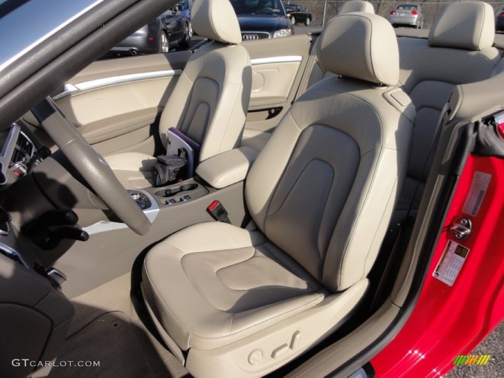 2010 A5 2.0T quattro Cabriolet - Brilliant Red / Linen Beige photo #17