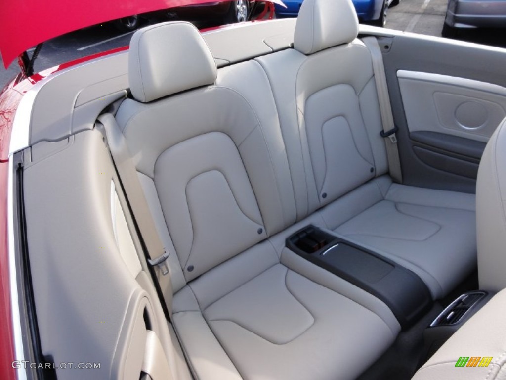Linen Beige Interior 2010 Audi A5 2.0T quattro Cabriolet Photo #59093060