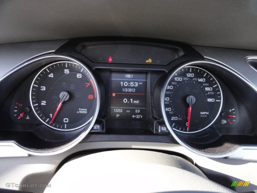 2010 Audi A5 2.0T quattro Cabriolet Gauges Photo #59093183