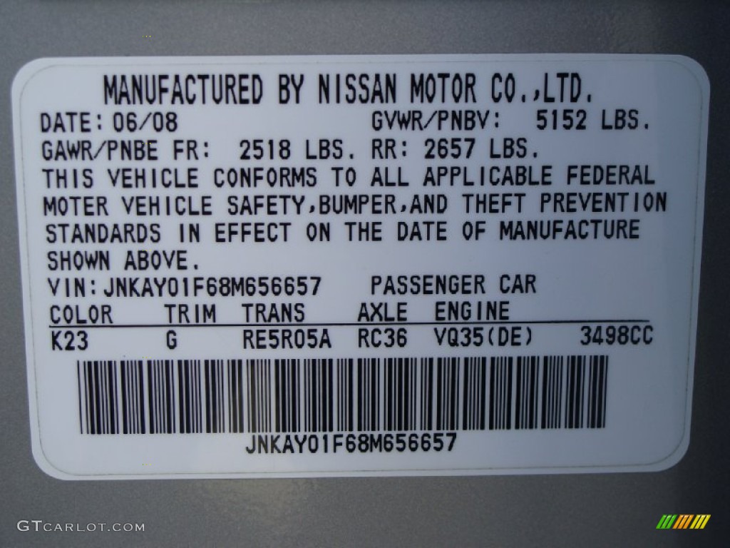 2008 M 35x AWD Sedan - Liquid Platinum Metallic / Graphite photo #16