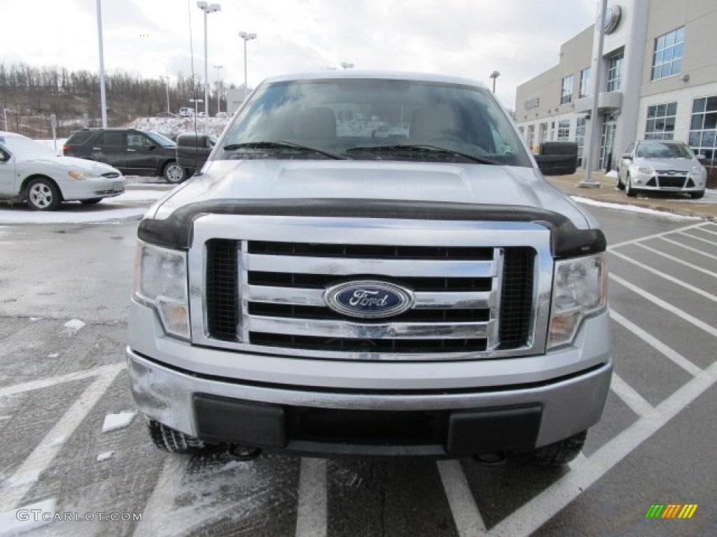 2010 F150 XLT SuperCrew 4x4 - Ingot Silver Metallic / Medium Stone photo #4