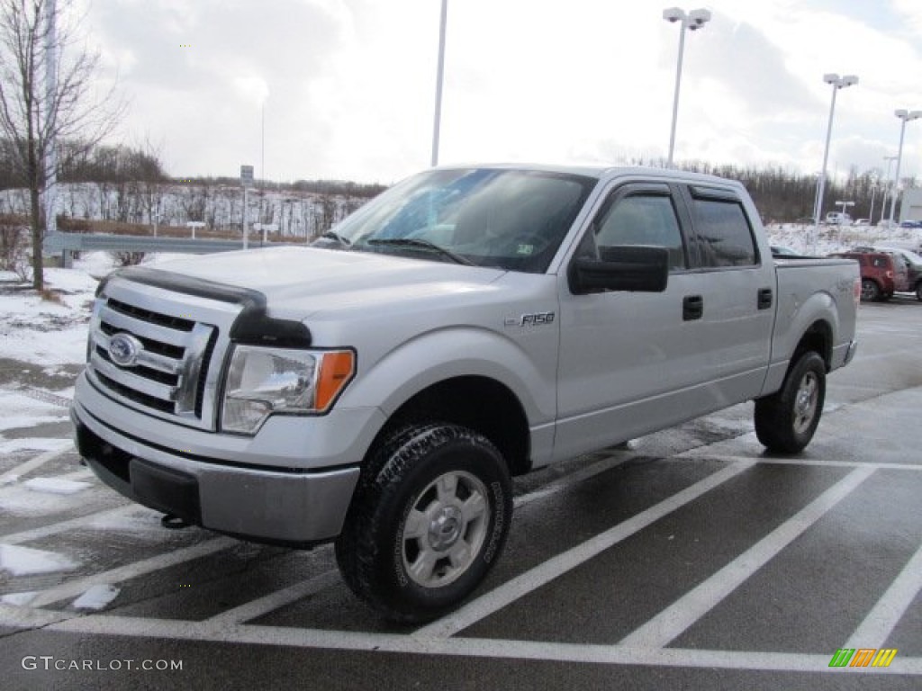 2010 F150 XLT SuperCrew 4x4 - Ingot Silver Metallic / Medium Stone photo #5