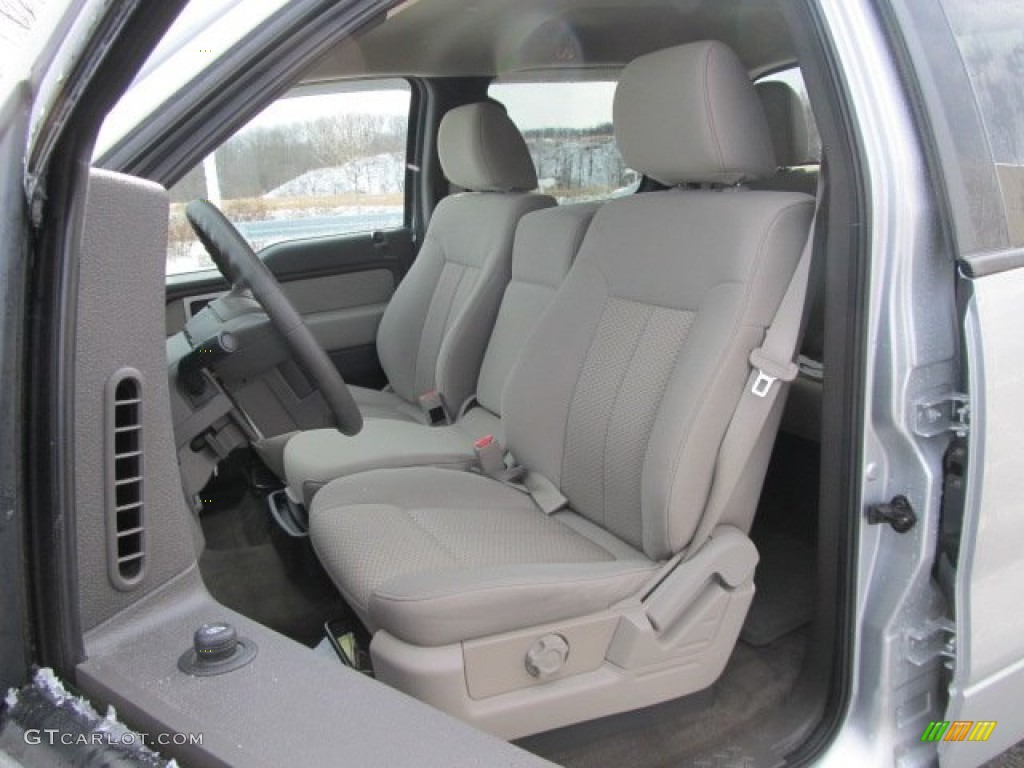 2010 F150 XLT SuperCrew 4x4 - Ingot Silver Metallic / Medium Stone photo #12