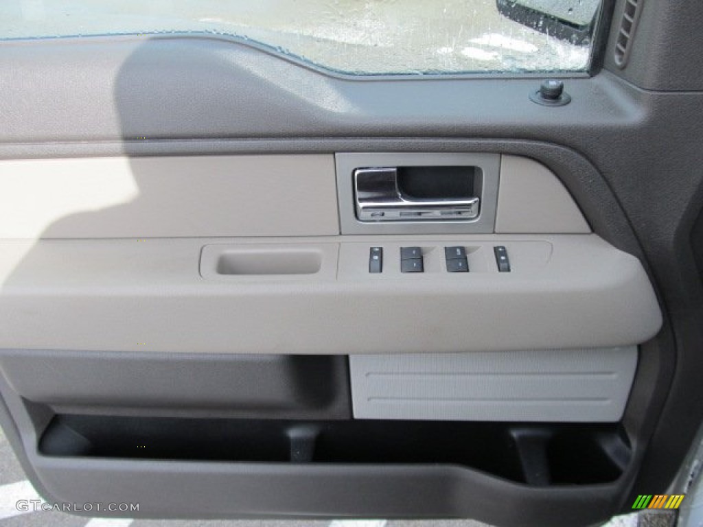 2010 F150 XLT SuperCrew 4x4 - Ingot Silver Metallic / Medium Stone photo #14