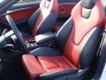 Black/Magma Red Silk Nappa Leather Interior Photo for 2011 Audi S5 #59093605