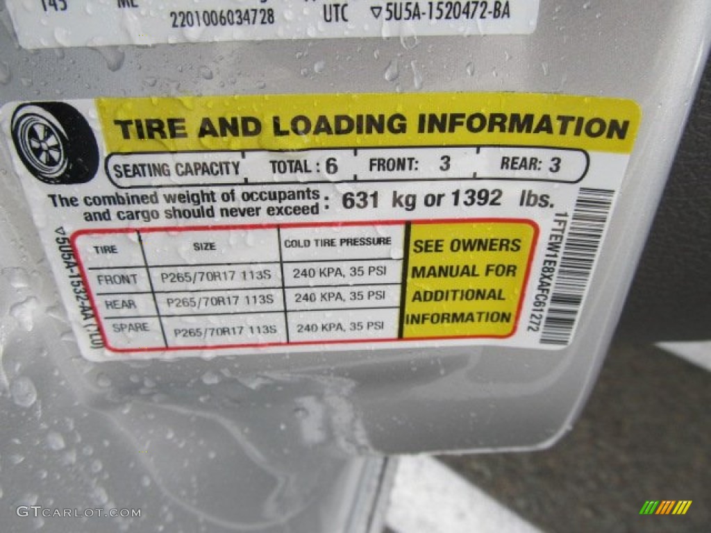 2010 F150 XLT SuperCrew 4x4 - Ingot Silver Metallic / Medium Stone photo #23