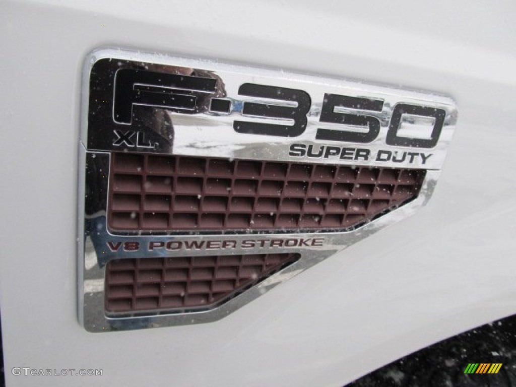 2010 F350 Super Duty XL Regular Cab 4x4 Chassis Dump Truck - Oxford White / Medium Stone photo #5