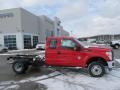 2012 Vermillion Red Ford F350 Super Duty XL SuperCab 4x4 Chassis  photo #2