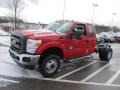2012 Vermillion Red Ford F350 Super Duty XL SuperCab 4x4 Chassis  photo #8