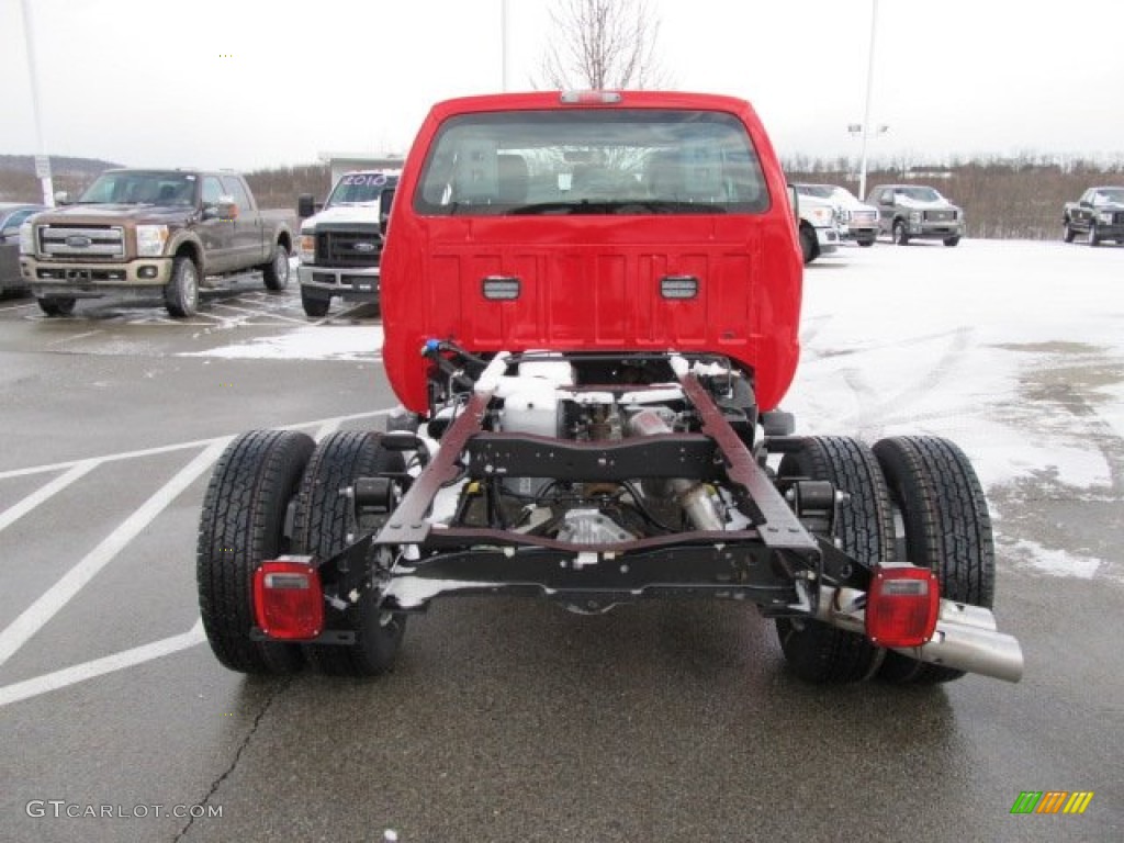 2012 F350 Super Duty XL SuperCab 4x4 Chassis - Vermillion Red / Steel photo #11