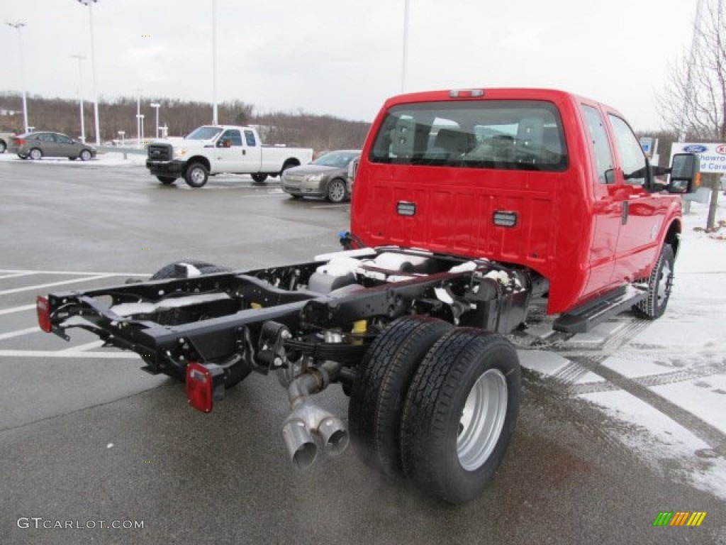 Vermillion Red 2012 Ford F350 Super Duty XL SuperCab 4x4 Chassis Exterior Photo #59094830