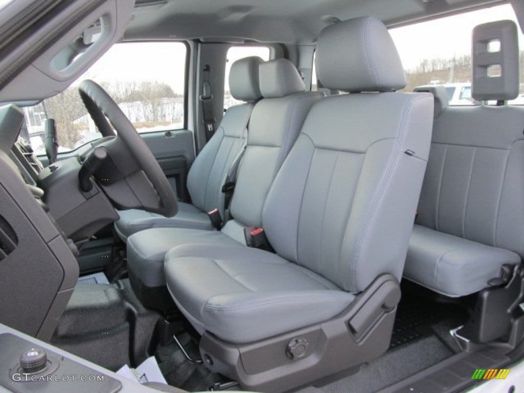 Steel Interior 2012 Ford F250 Super Duty XL SuperCab 4x4 Photo #59095098