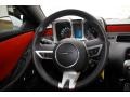 Inferno Orange/Black 2011 Chevrolet Camaro SS/RS Coupe Steering Wheel