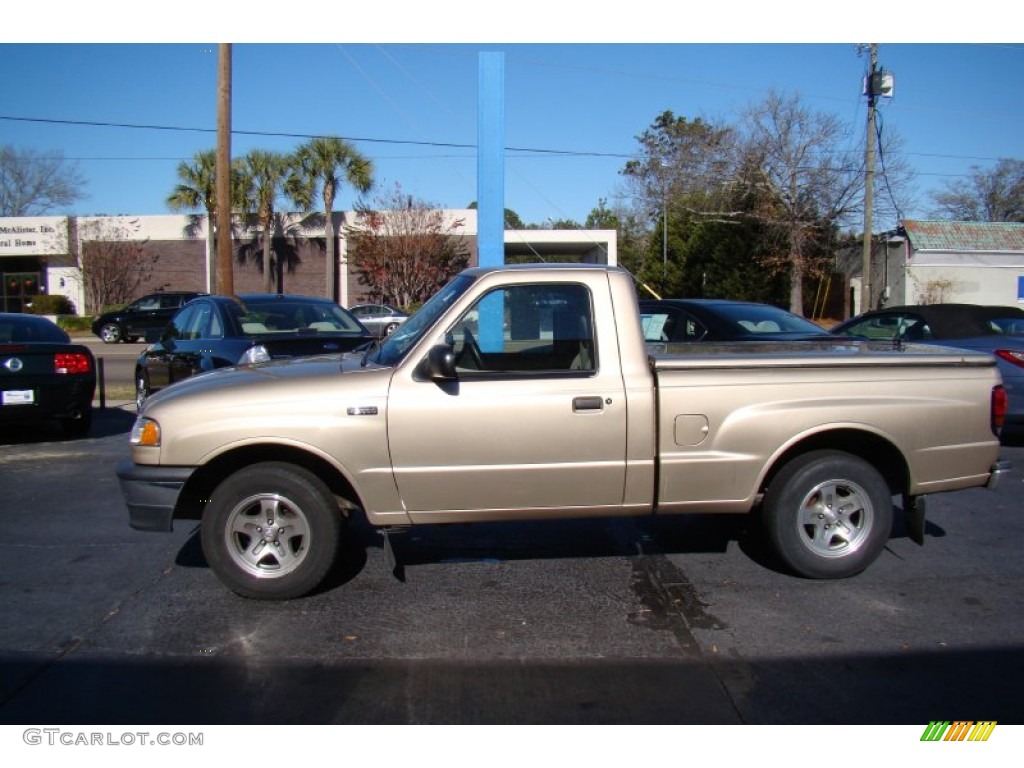 1999 B-Series Truck B2500 SE Regular Cab - Harvest Gold Metallic / Tan photo #5