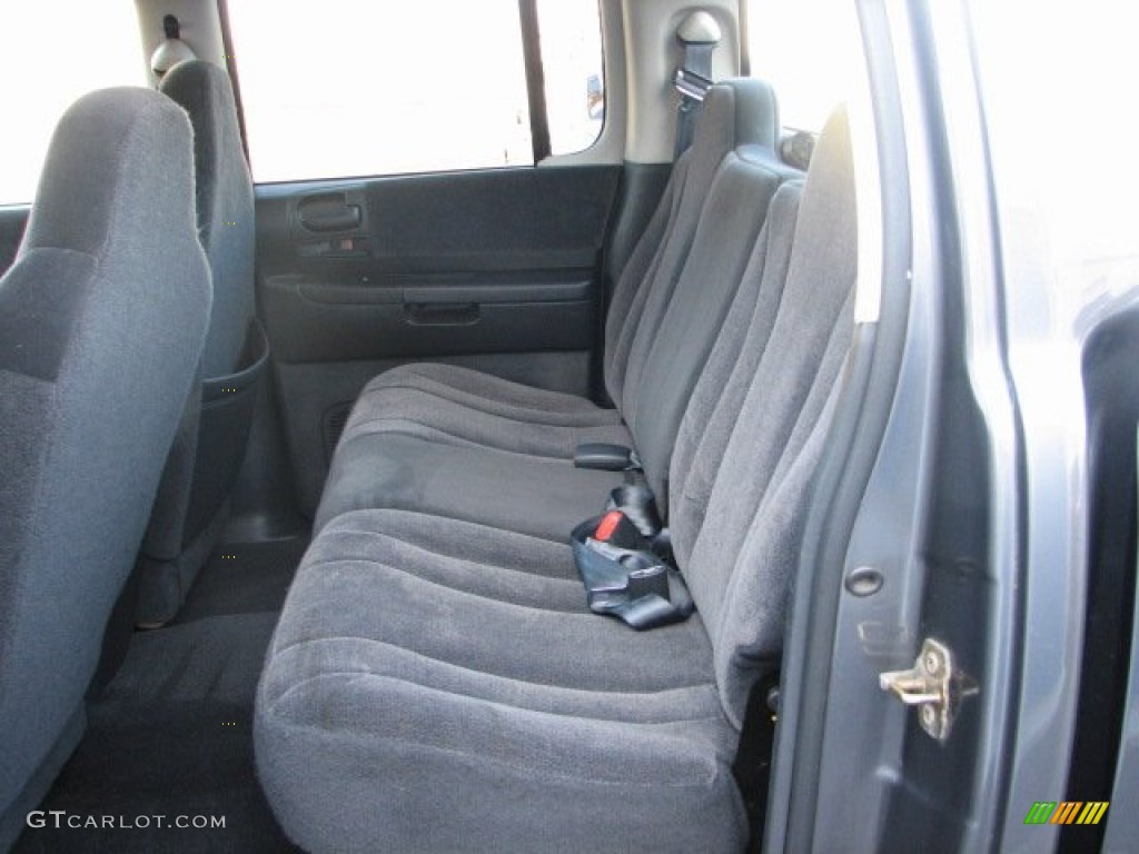 2004 Dakota SLT Quad Cab 4x4 - Graphite Metallic / Dark Slate Gray photo #6