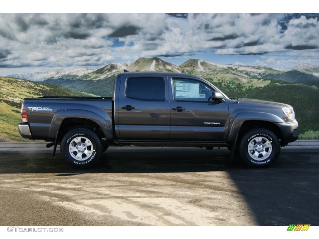 2012 Tacoma V6 TRD Double Cab 4x4 - Magnetic Gray Mica / Graphite photo #2