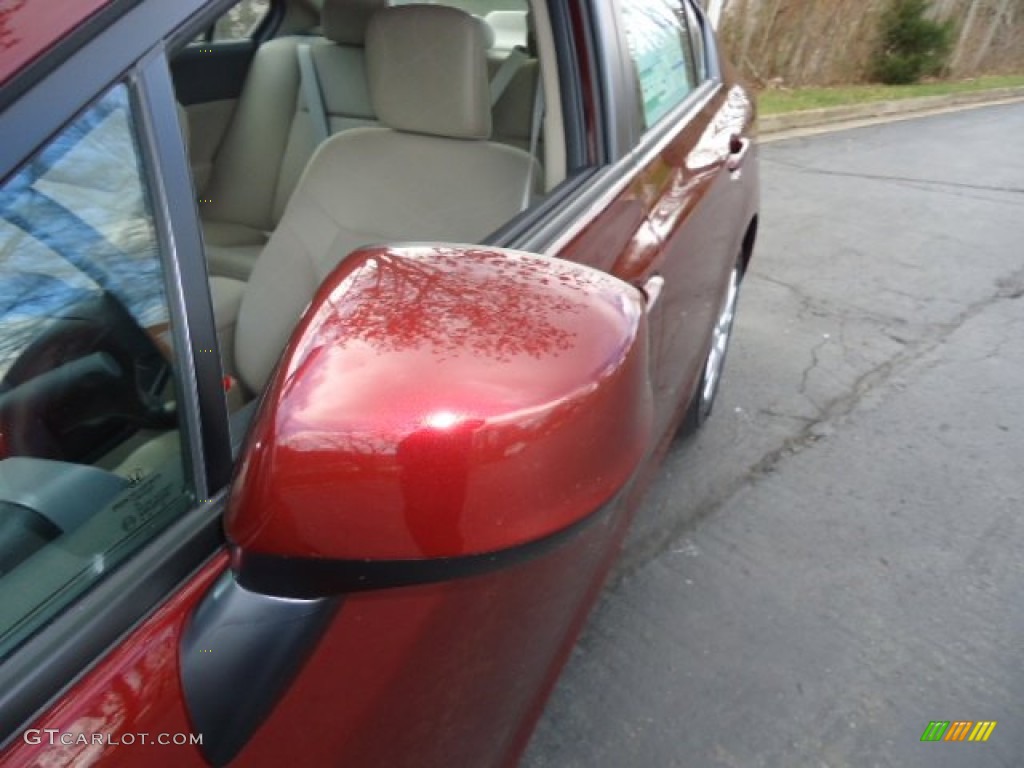 2012 Civic EX Sedan - Crimson Pearl / Beige photo #13