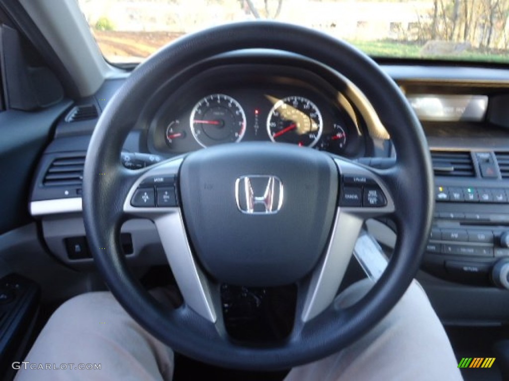 2012 Honda Accord LX Sedan Gray Steering Wheel Photo #59101532