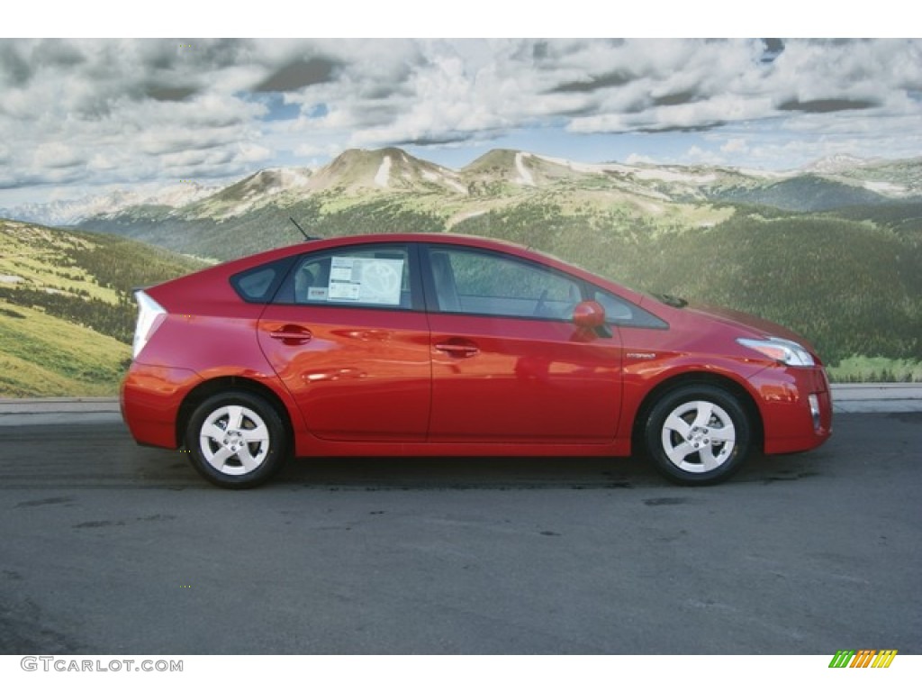 Barcelona Red Metallic 2011 Toyota Prius Hybrid II Exterior Photo #59101835