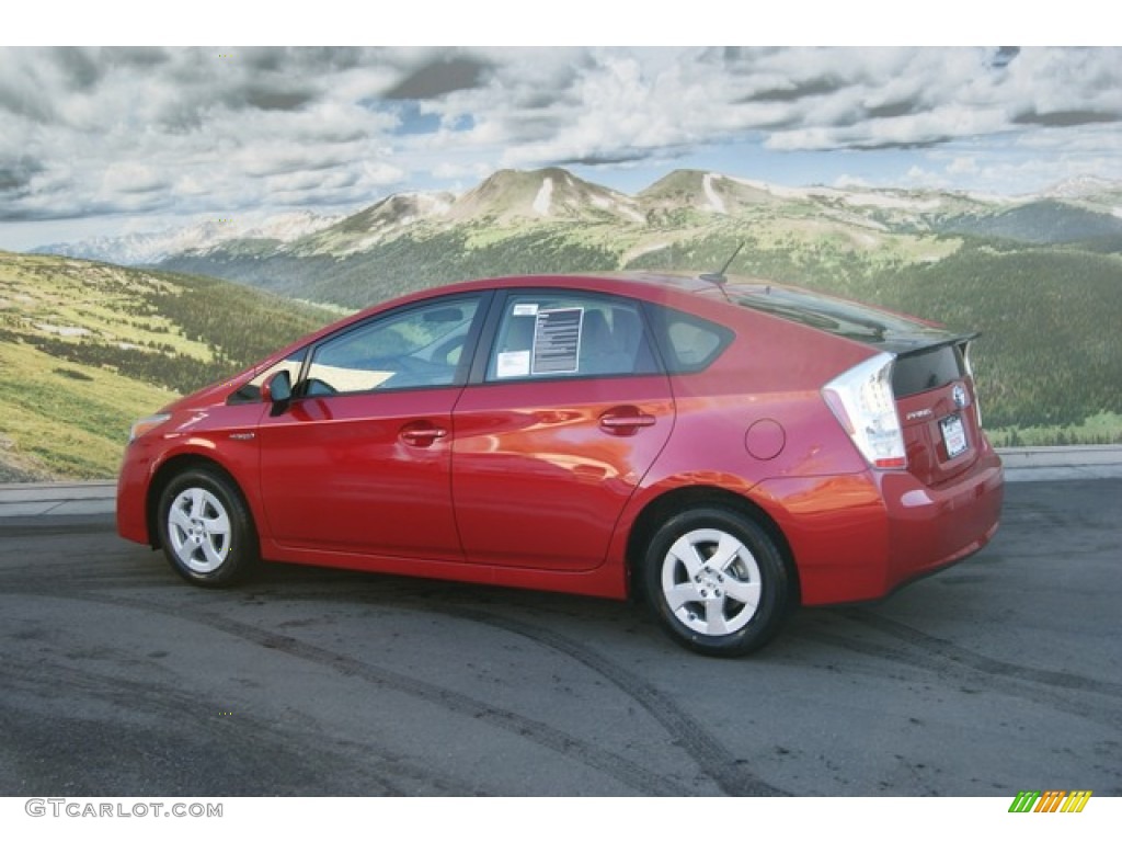Barcelona Red Metallic 2011 Toyota Prius Hybrid II Exterior Photo #59101844