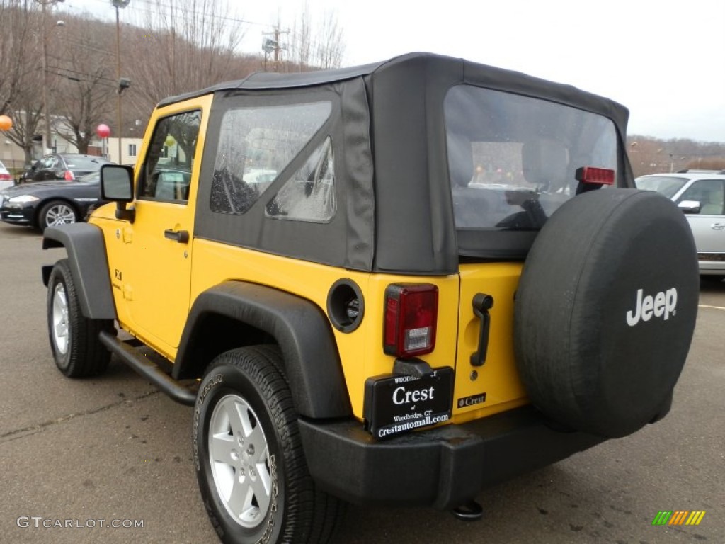 2009 Wrangler X 4x4 - Detonator Yellow / Dark Slate Gray/Medium Slate Gray photo #6