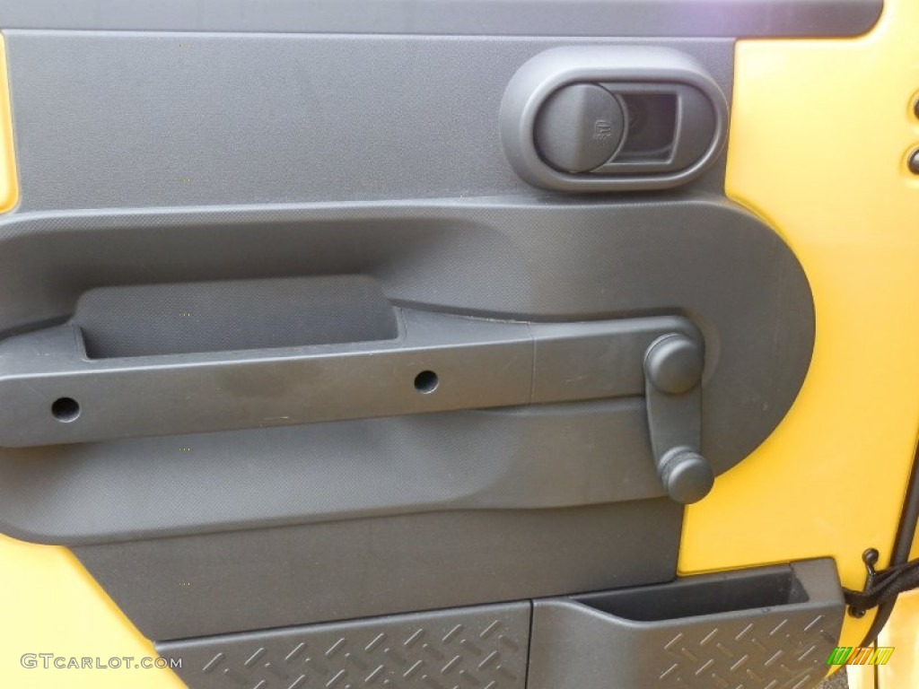 2009 Wrangler X 4x4 - Detonator Yellow / Dark Slate Gray/Medium Slate Gray photo #11