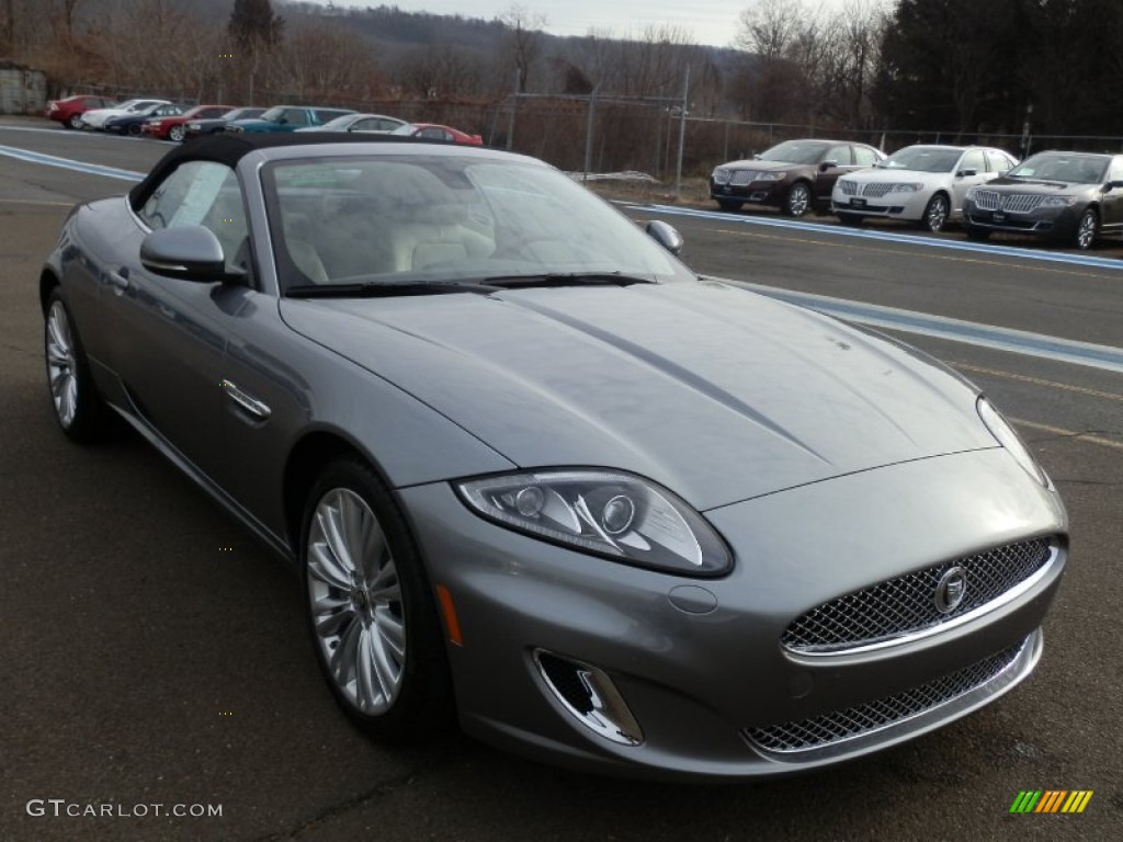 Lunar Grey Metallic 2012 Jaguar XK XK Convertible Exterior Photo #59102093