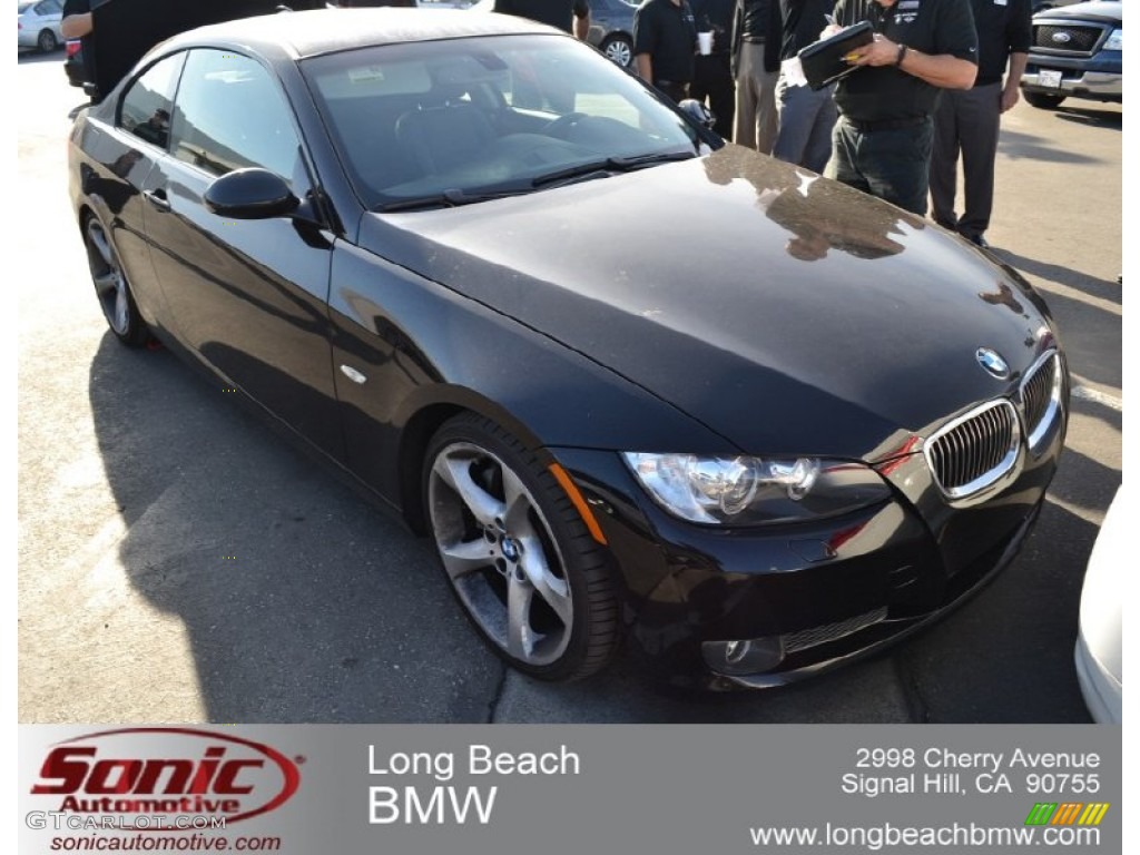2009 3 Series 335i Coupe - Jet Black / Black photo #1