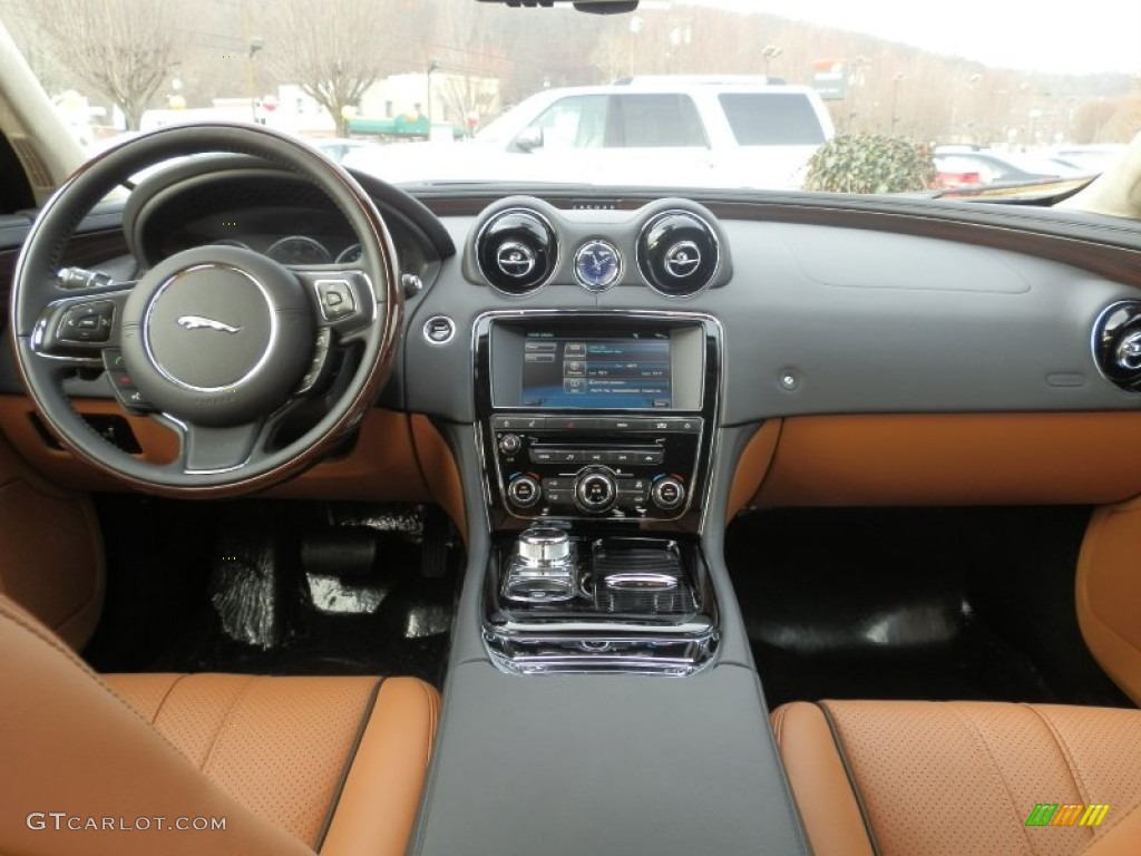 2012 Jaguar XJ XJL Portfolio London Tan/Jet Dashboard Photo #59102276