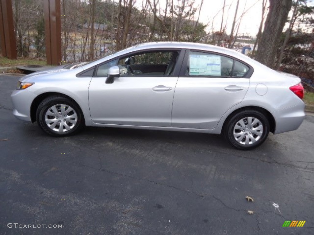 2012 Civic LX Coupe - Cool Mist Metallic / Gray photo #4