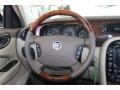 2009 Jaguar XJ Barley/Mocha Interior Steering Wheel Photo