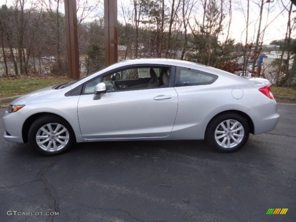 Alabaster Silver Metallic 2012 Honda Civic EX Coupe Exterior Photo #59104901