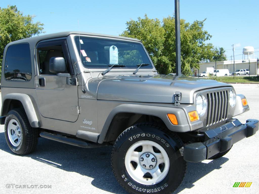 2006 Wrangler Sport 4x4 Right Hand Drive - Light Khaki Metallic / Khaki photo #9