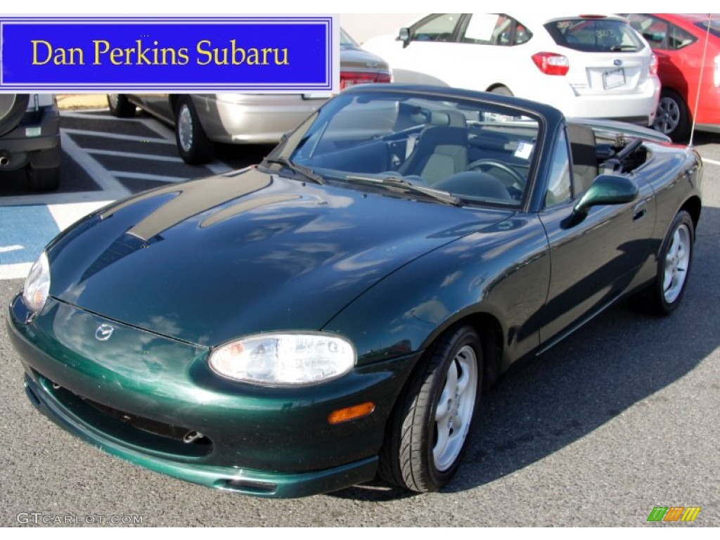 1999 MX-5 Miata Roadster - Emerald Green Mica / Black photo #1