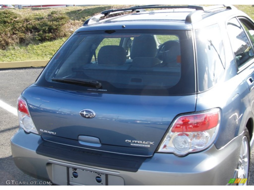 2007 Impreza Outback Sport Wagon - Newport Blue Pearl / Graphite Gray photo #7