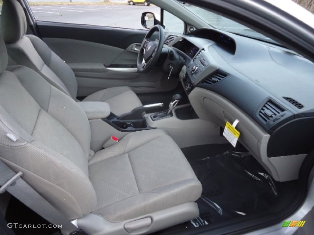 2012 Civic EX Coupe - Alabaster Silver Metallic / Gray photo #20