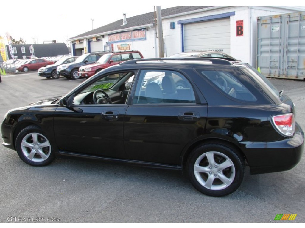 2007 Impreza 2.5i Wagon - Newport Blue Pearl / Anthracite Black photo #12