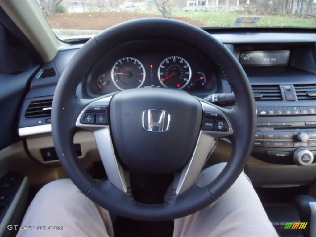2012 Honda Accord SE Sedan Ivory Steering Wheel Photo #59107285