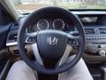 Ivory 2012 Honda Accord SE Sedan Steering Wheel