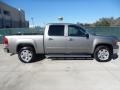 2007 Steel Gray Metallic GMC Sierra 1500 SLT Crew Cab 4x4  photo #2